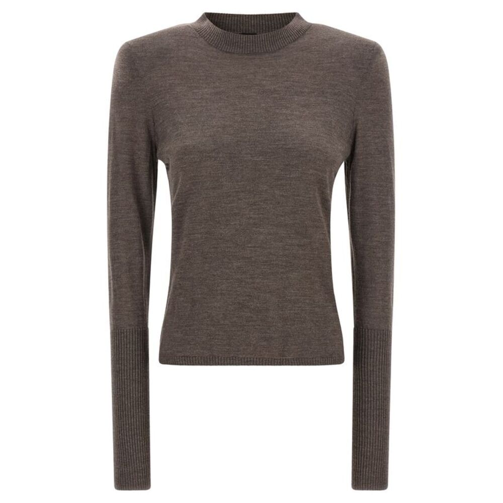 PINKO Brown Wool Women's Cardigan